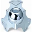Круглий тристоронній куточок EM U-071