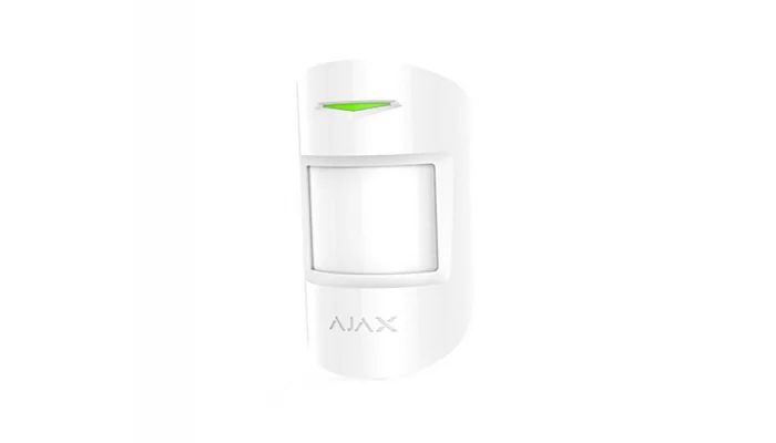 Бездротовий датчик руху з радіочастотним скануванням Ajax MotionProtect Plus (білий), фото № 1