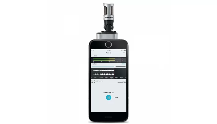 Цифровий мікрофон для Apple пристроїв Shure MOTIV MV88, фото № 3