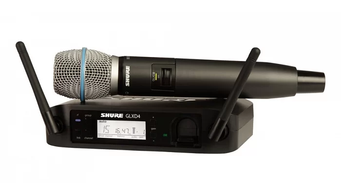 Цифровая радиосистема с ручным микрофоном SHURE GLXD24/B87A, фото № 1