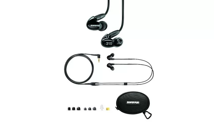 Звукоізолюючі міні навушники SHURE SE315-K