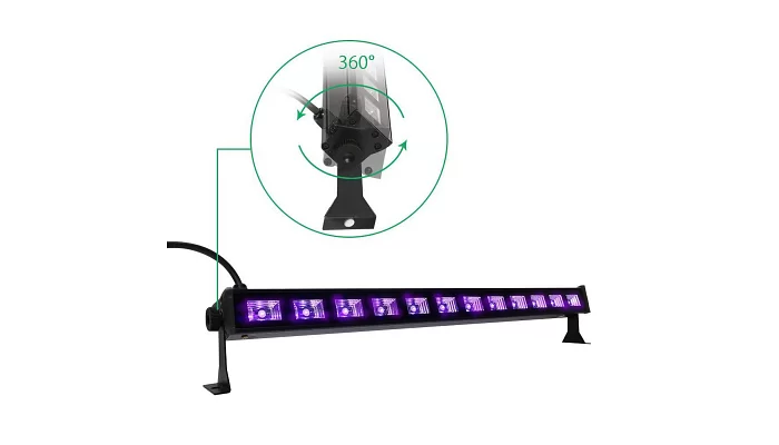 Світлодіодний ультрафіолетовий прожектор BIG LEDUV 12*3W, фото № 2