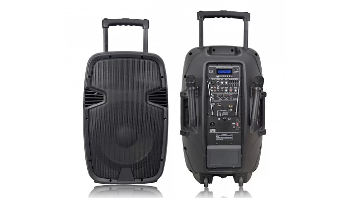 Автономна акустична система BIG JB12RECHARG200 + MP3 / FM / Bluetooth + ОДИН радіо мікрофон, фото № 1