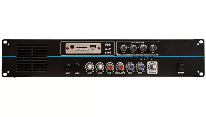 Трансляційний підсилювач BIG PA4ZONE180 MP3 / FM 4-х зонний, фото № 1