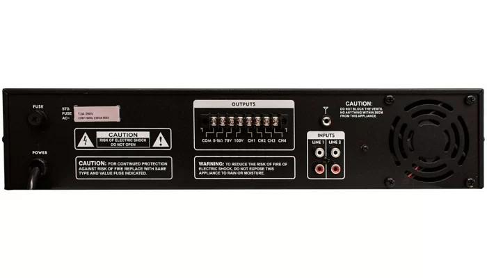 Трансляційний підсилювач BIG PA4ZONE300 MP3 / FM 4-х зонний, фото № 2
