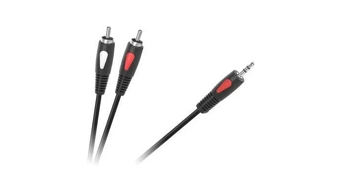 Межблочный кабель Jack 3.5 - 2RCA 1 м Cabletech Eco-Line KPO4004-1