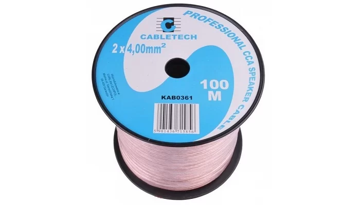 Акустический кабель Cabletech KAB0361, 2 x 4 мм, 100 м