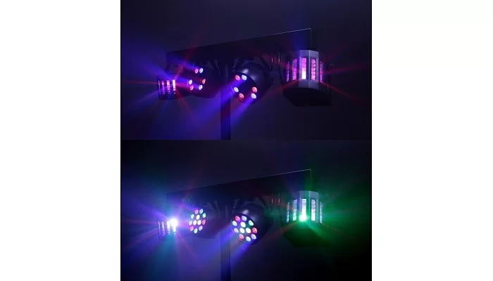 Комплект светодиодного оборудования на стойке New Light PL-31C LED PAR + MINI LED DERBY LIGHT, фото № 2