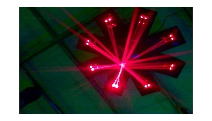 Центральный графический лазер New Light M-J8-50R Red 8-light Laser Scan, 800mw, фото № 1