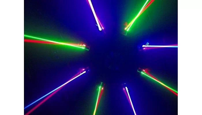 Центральный графический лазер New Light M-J8-50RGB RGB 8-light Laser Scan, фото № 3