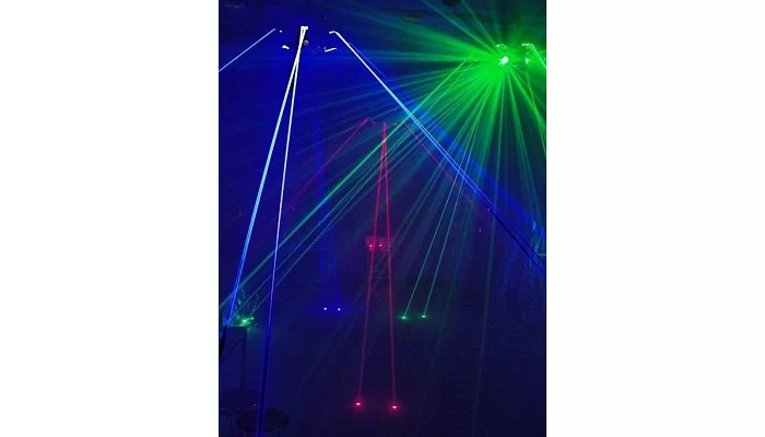 Центральный графический лазер New Light M-J8-50RGB RGB 8-light Laser Scan, фото № 4