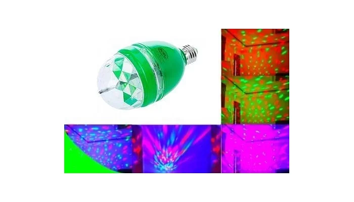 Світлодіодний LED прилад New Light Crystal RGB 0,5 Вт, зелений корпус