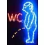 Светодиодная рекламная вывеска New Light TL-214 "WC man"