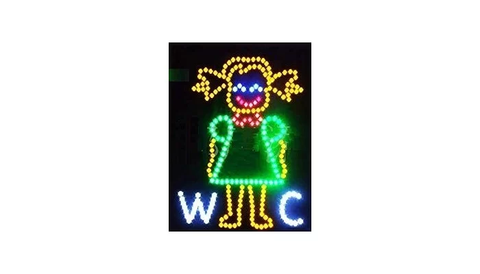 Светодиодная рекламная вывеска New Light TL-215 "WC woman"