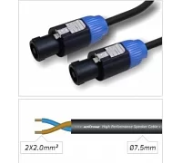 Готовый акустический кабель Roxtone SSSS220L5, 2x2.0 кв.мм,вн.диаметр 7,5 мм, 5 м