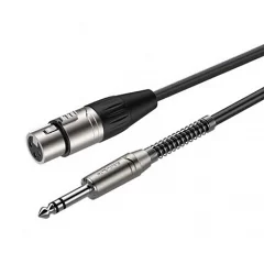 Готовий мікрофонний кабель Roxtone SMXJ220L1, 2x0.22 кв.мм, вн.діаметр 6 мм, 1м