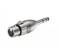 Перехідник Roxtone RA3XFJM 6.3mm Jack Stereo male (тато) - XLR female (мама)