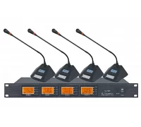 Бездротова конференц-система з чотирма мікрофонами Younasi RL-7600C