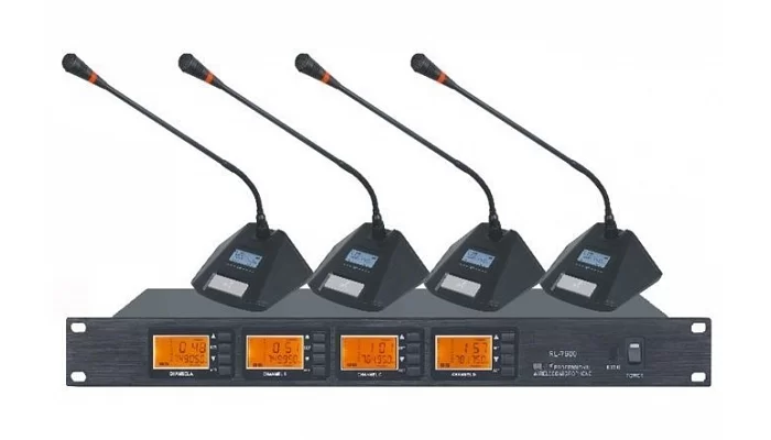 Беспроводная конференц-система с четырьмя микрофонами Younasi RL-7600C