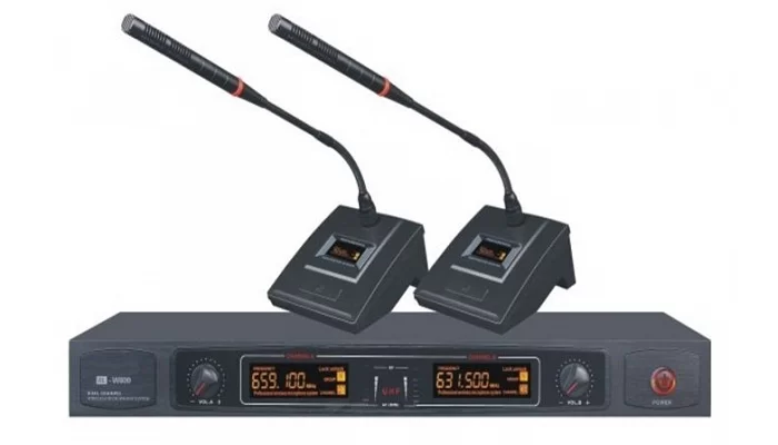 Бездротова конференц-система з двома мікрофонами Younasi RL-W800