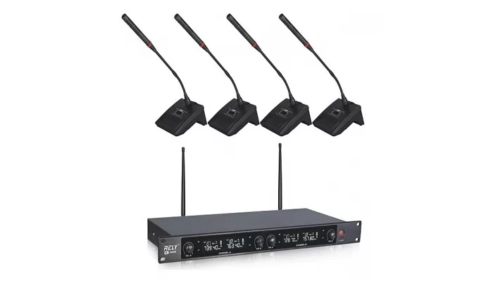 Бездротова конференц-система з чотирма мікрофонами Younasi RL-W840