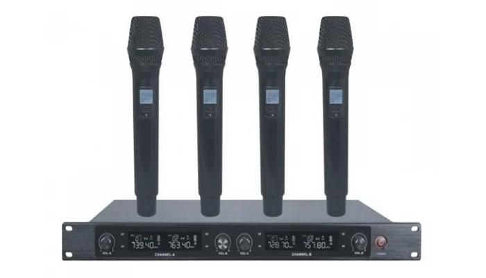 Радіосистема з чотирма ручними мікрофонами Younasi RL-W840H