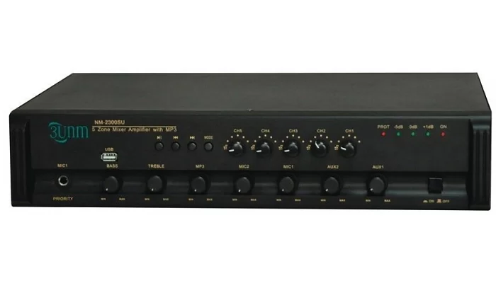 Трансляційний підсилювач Younasi Y-2080SU, 80Вт, USB, 5 zones