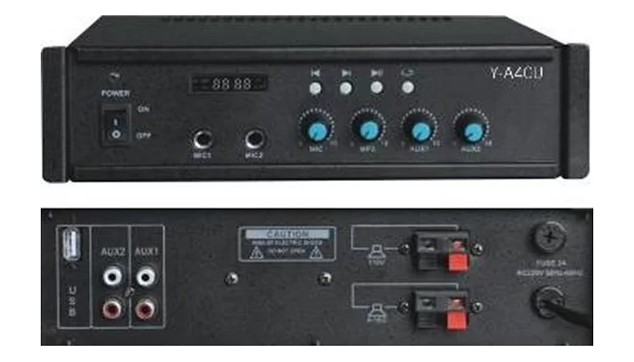 Трансляційний підсилювач Younasi Y-A40U, 25 Вт, 110V, USB, SD