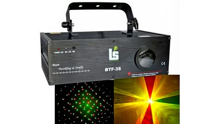 Лазер червоно-зелено-жовтий 160мВт Light Studio BTF-3S, фото № 1