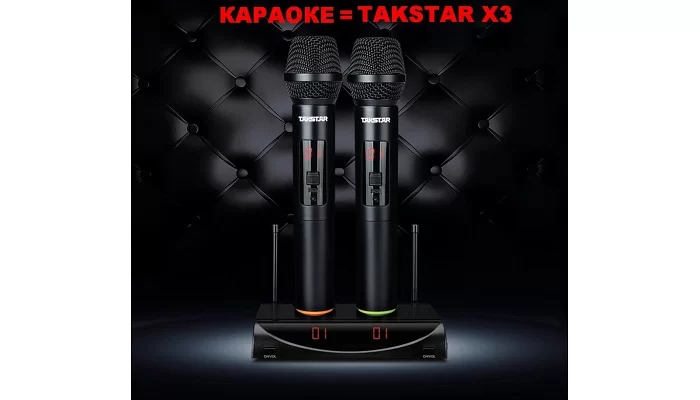 Радіосистема з двома ручними мікрофонами TAKSTAR Х3, фото № 2