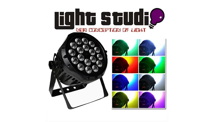 Светодиодный прожектор 18*10Вт 4в1 RGBW Light Studio P092B, фото № 1