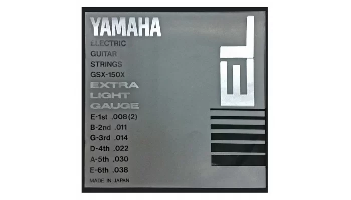 Комплект струн для електрогітари YAMAHA GSX150X ELECTRIC EXTRA LIGHT (08-38), фото № 1