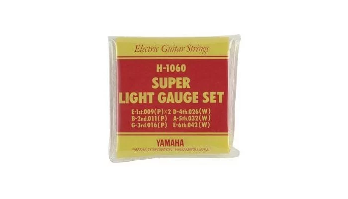 Комплект струн для електрогітари YAMAHA H1060 ELECTRIC SUPER LIGHT (09-42)