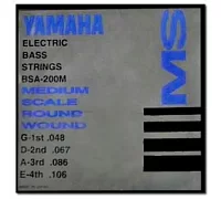 Комплект струн для 4-струнної бас-гітари YAMAHA BSA200M BASS STAINLESS STEEL (48-106)