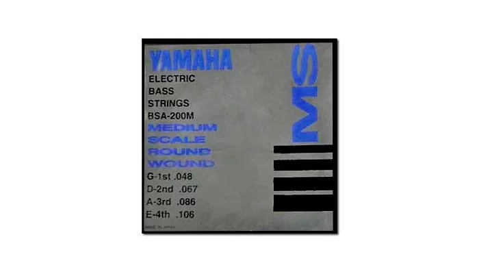 Комплект струн для 4-струнної бас-гітари YAMAHA BSA200M BASS STAINLESS STEEL (48-106), фото № 1