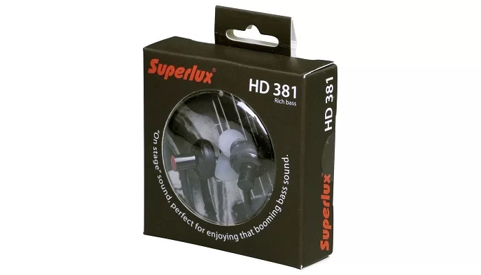 Вакуумні навушники SUPERLUX HD-381, фото № 2