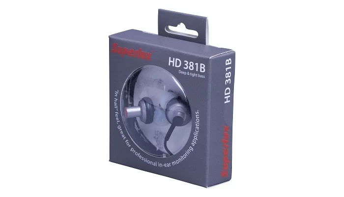 Вакуумні навушники SUPERLUX HD-381B, фото № 2