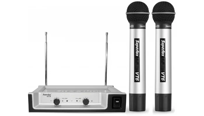 Радиосистема с двумя ручными микрофонами SUPERLUX VT96DD, фото № 1