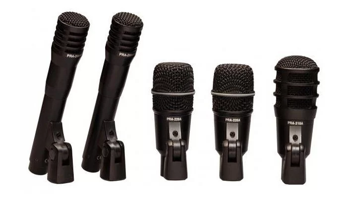 Набор микрофонов для барабанов (5 шт) SUPERLUX DRKA3C2, фото № 3