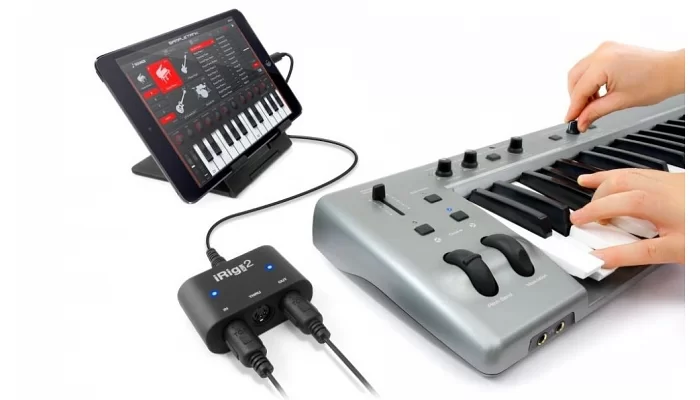 MIDI интерфейс для iPhone, iPod touch, iPad и Mac/PC IK MULTIMEDIA iRIG MIDI 2, фото № 3