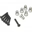 Набір гвинтів + ​​пружин для кріплення синглів DIMARZIO FH1310BK Single-coil Mounting Hardware Kit (Black)