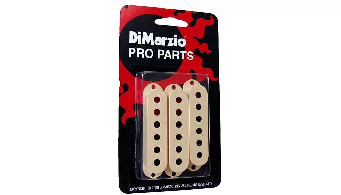 Пластиковые крышки для сингловых звукоснимателей DIMARZIO DM2001 SINGLE PICKUP COVER (CREME), фото № 1
