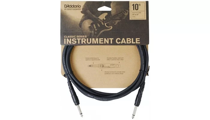 Инструментальный кабель PLANET WAVES PW-CGT-10 Classic Series Instrument Cable 10ft, фото № 1