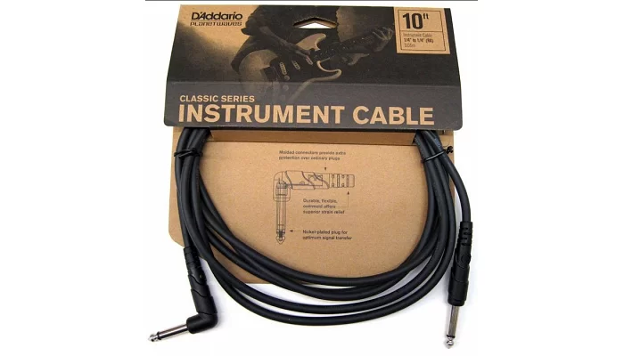Инструментальный кабель PLANET WAVES PW-CGTRA-10 Classic Series Instrument Cable 10ft, фото № 1
