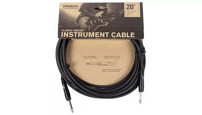 Инструментальный кабель PLANET WAVES PW-CGT-20 Classic Series Instrument Cable 20ft, фото № 5