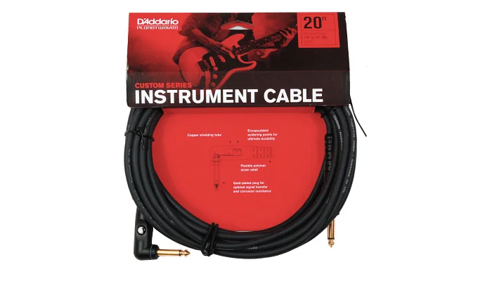 Инструментальный кабель PLANET WAVES PW-GRA-20 Custom Series Instrument Cable 20ft, фото № 1