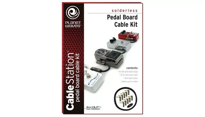 Инструментальный кабель (набор) PLANET WAVES PW-GPKIT-10 DIY Solderless Pedalboard Cable Kit, фото № 1
