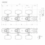 Колки для класичної гітари GOTOH 35G350 N