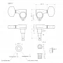 Колки для электрогитары GOTOH SG301-04 C