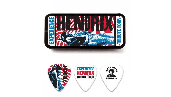 Медіатор DUNLOP JHPT09M JIMI HENDRIX TRIBUTE TOUR PICK TIN (MEDIUM)